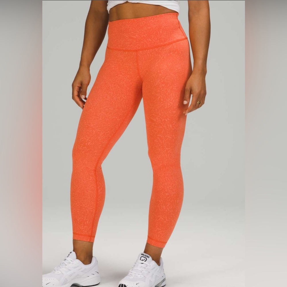 NWT lululemon Invigorate HR Tight 25"- Crunch Warm Coral size 0
